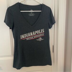 Indianapolis Motor Speedway Women's Black V-Neck Top